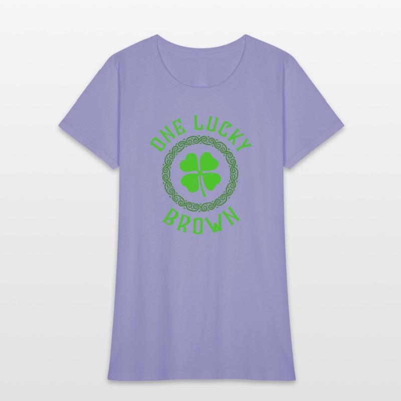 One Lucky Brown Irish Family 4 Leaf Clover