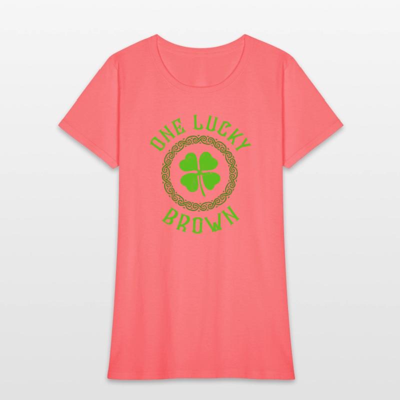 One Lucky Brown Irish Family 4 Leaf Clover