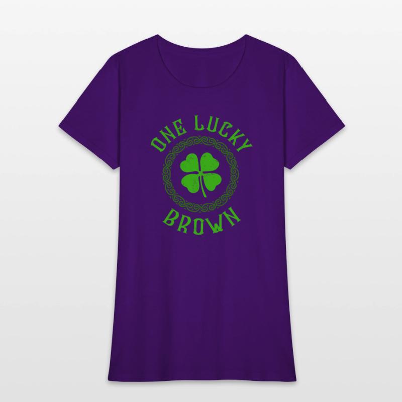 One Lucky Brown Irish Family 4 Leaf Clover