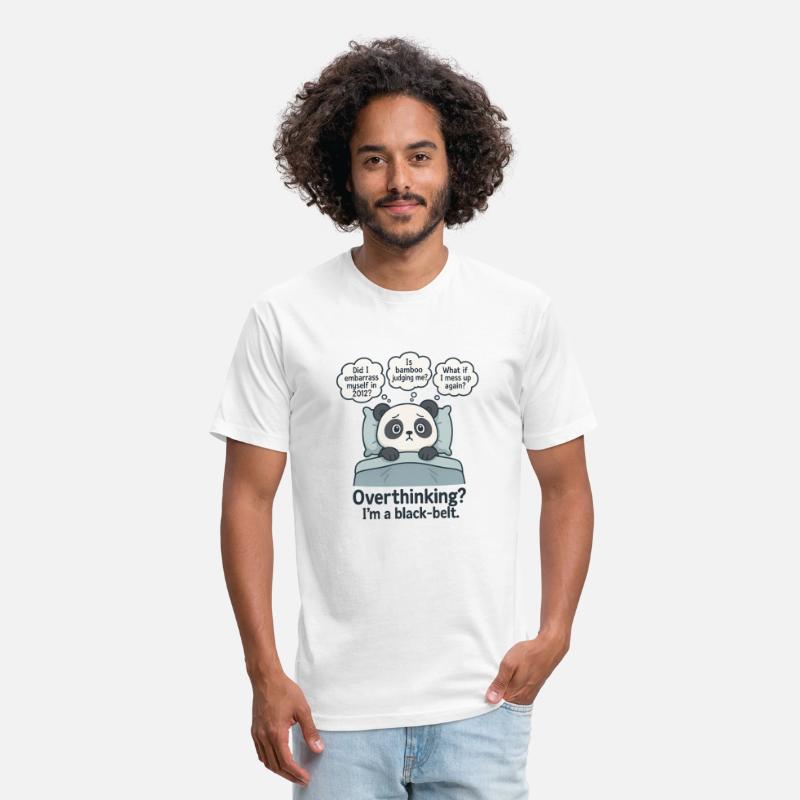 Overthinking Panda Funny Anxiety Cartoon