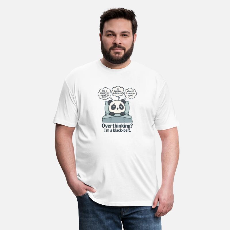 Overthinking Panda Funny Anxiety Cartoon