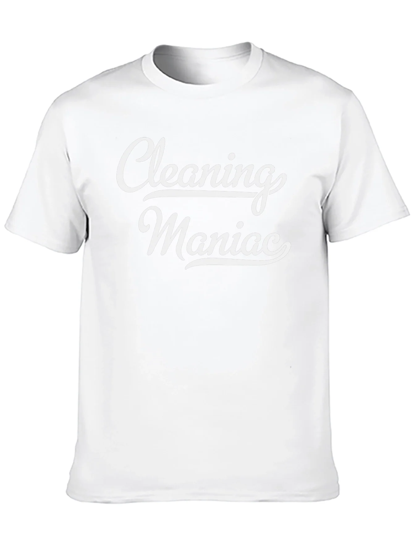 Cleaning Maniac Black Graphic T-Shirt