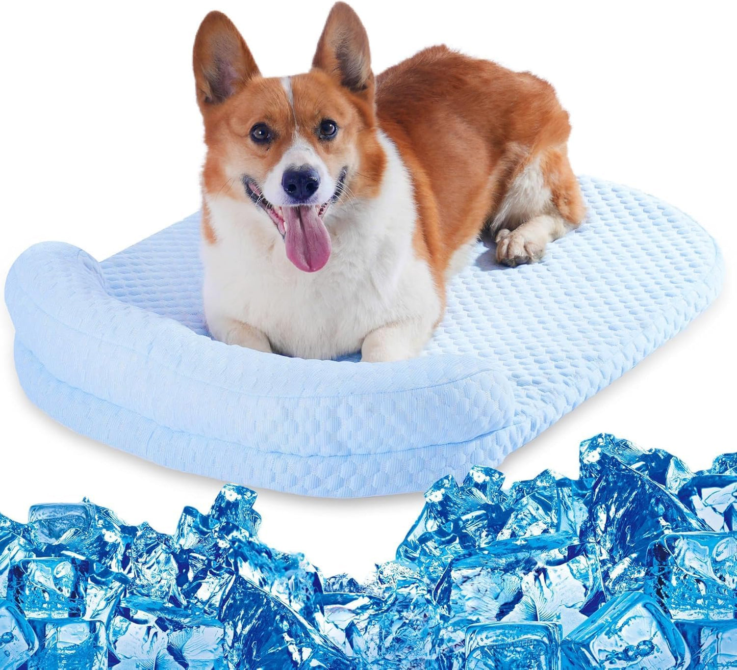 OZD 犬 冷感マット ペットベッド 夏 通気性優れ 猫ひんやりベッド 犬猫用夏マット 枕付きクッシ - Best Seller