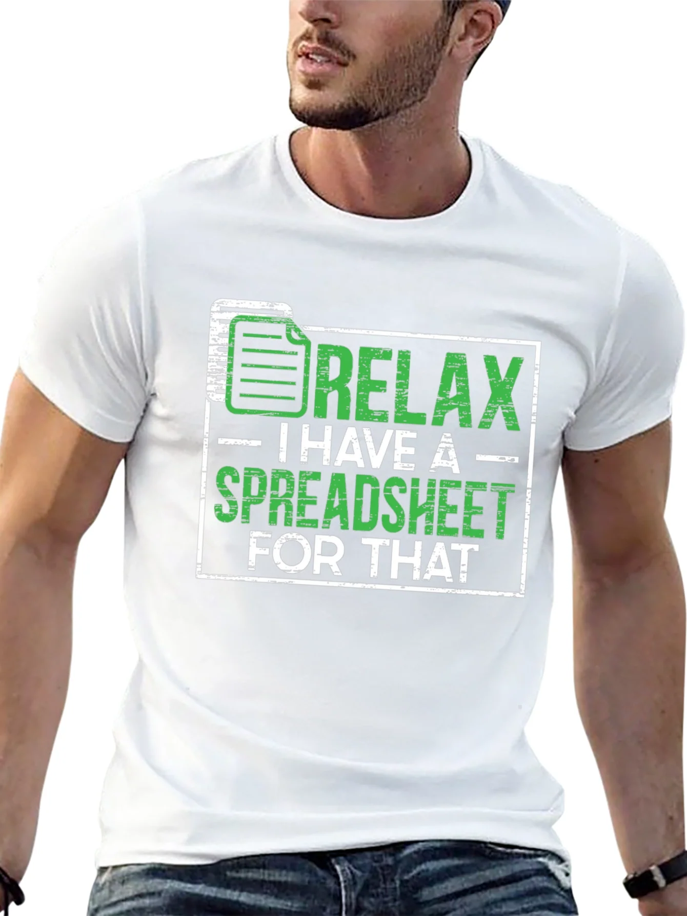 Relax Spreadsheet T-Shirt Funny Office Humor Shirt