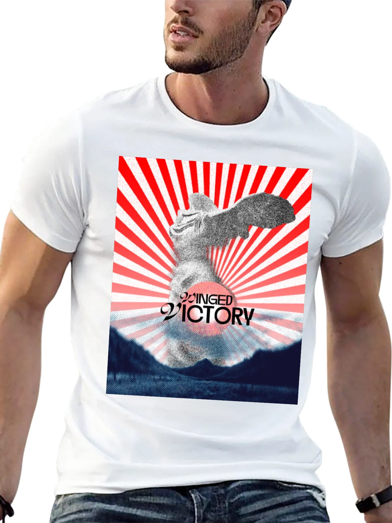 Winged Victory Graphic Tee - Black
