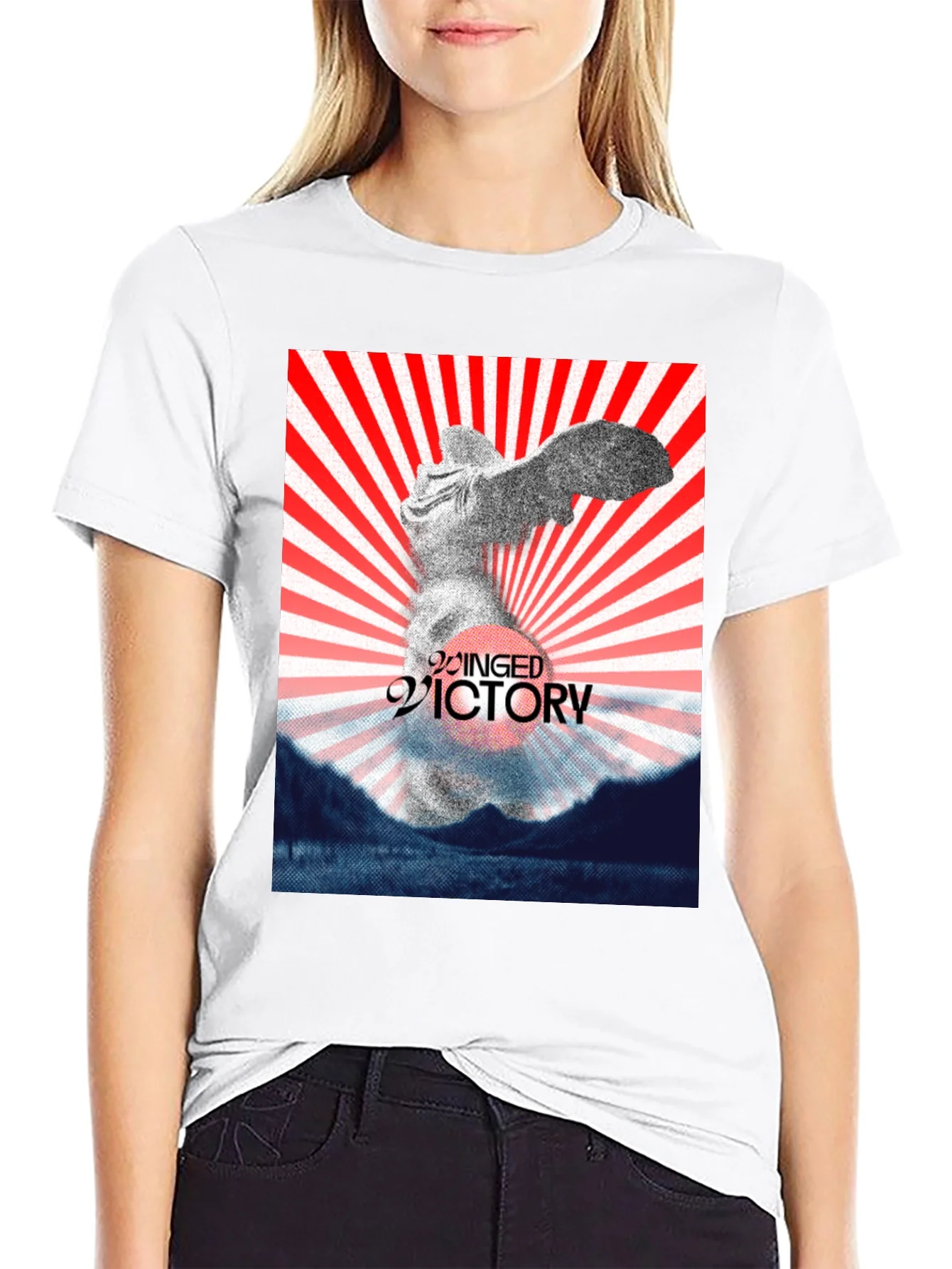 Winged Victory Graphic Tee - Black