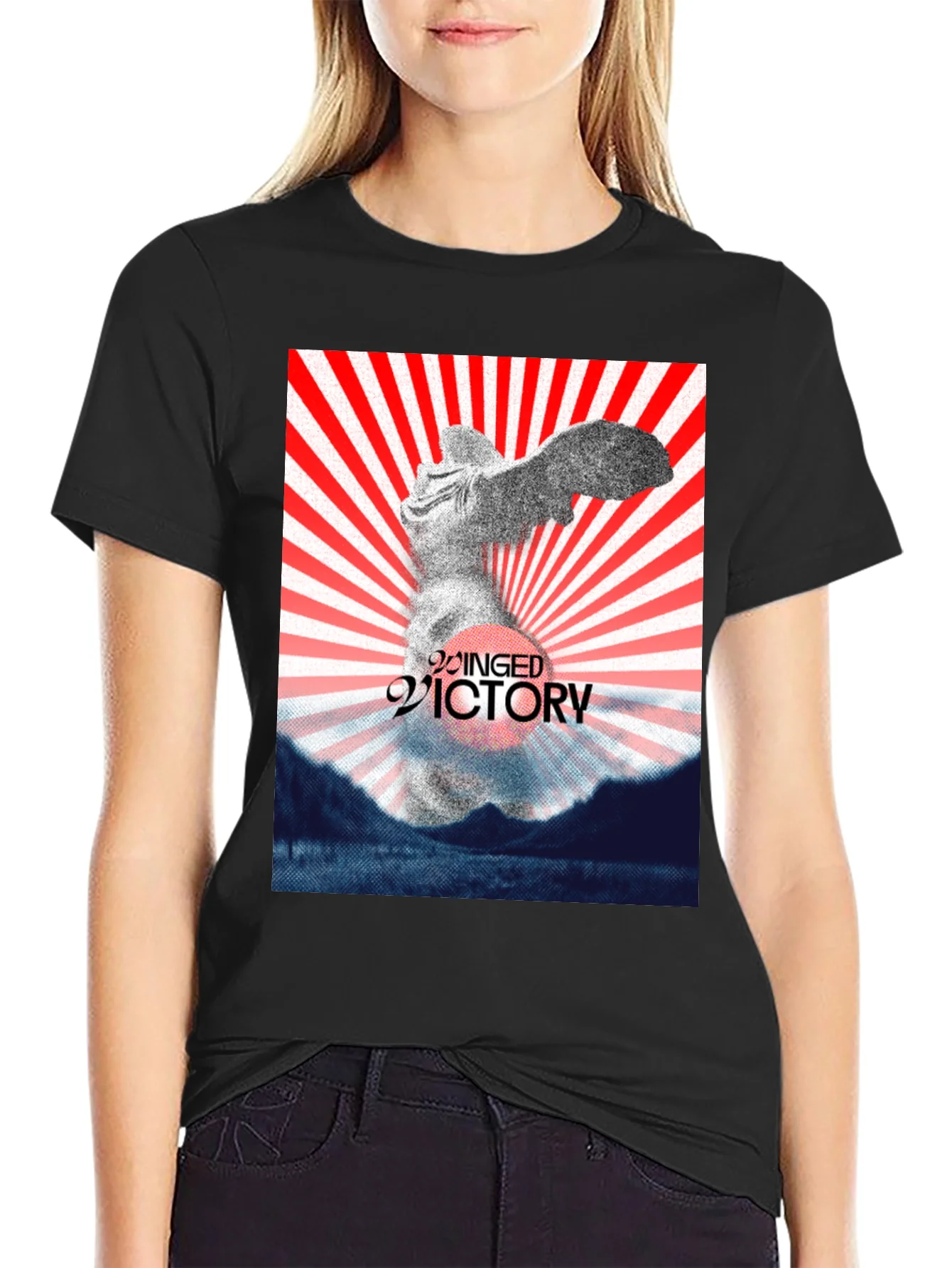 Winged Victory Graphic Tee - Black