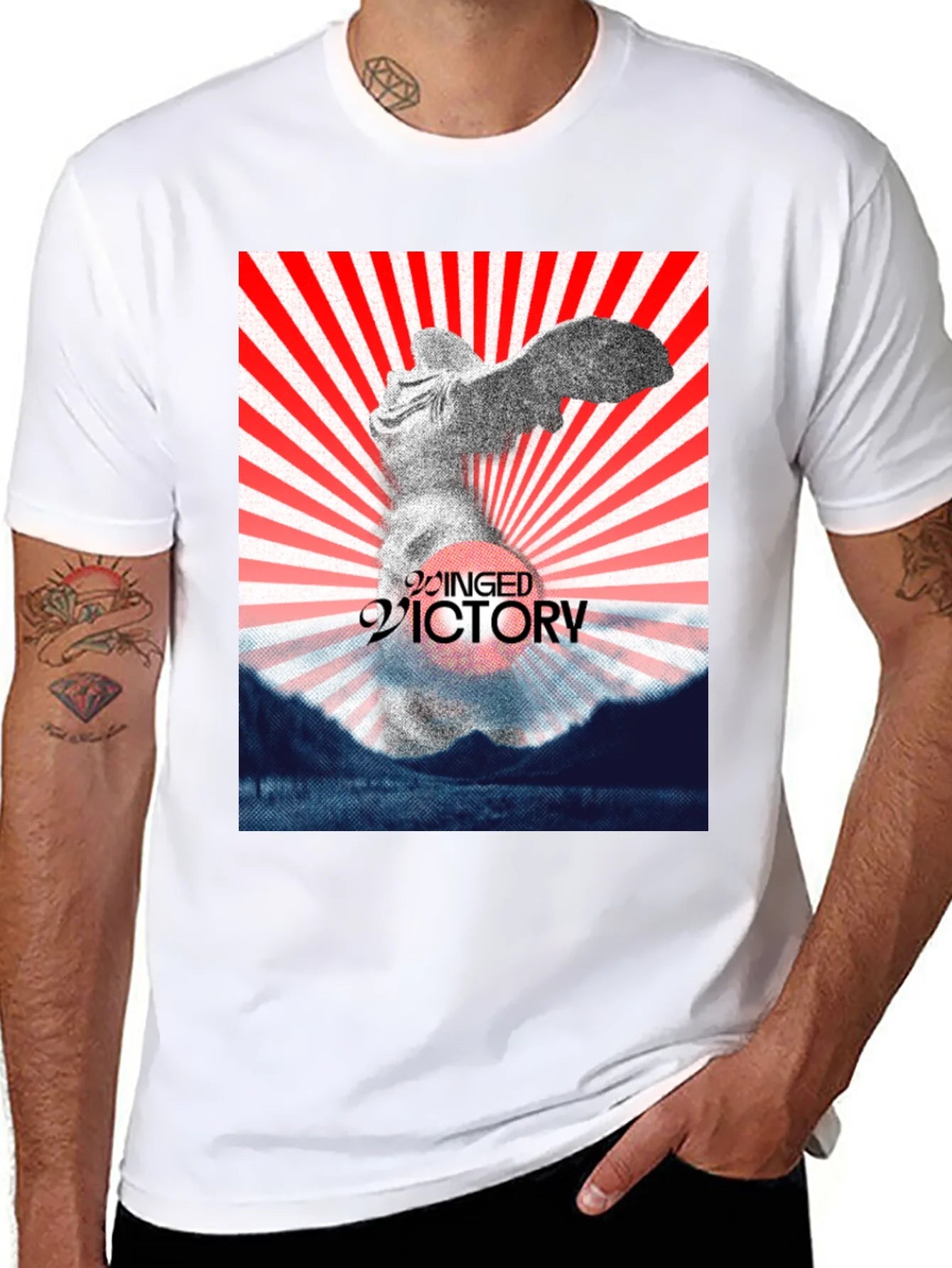 Winged Victory Graphic Tee - Black