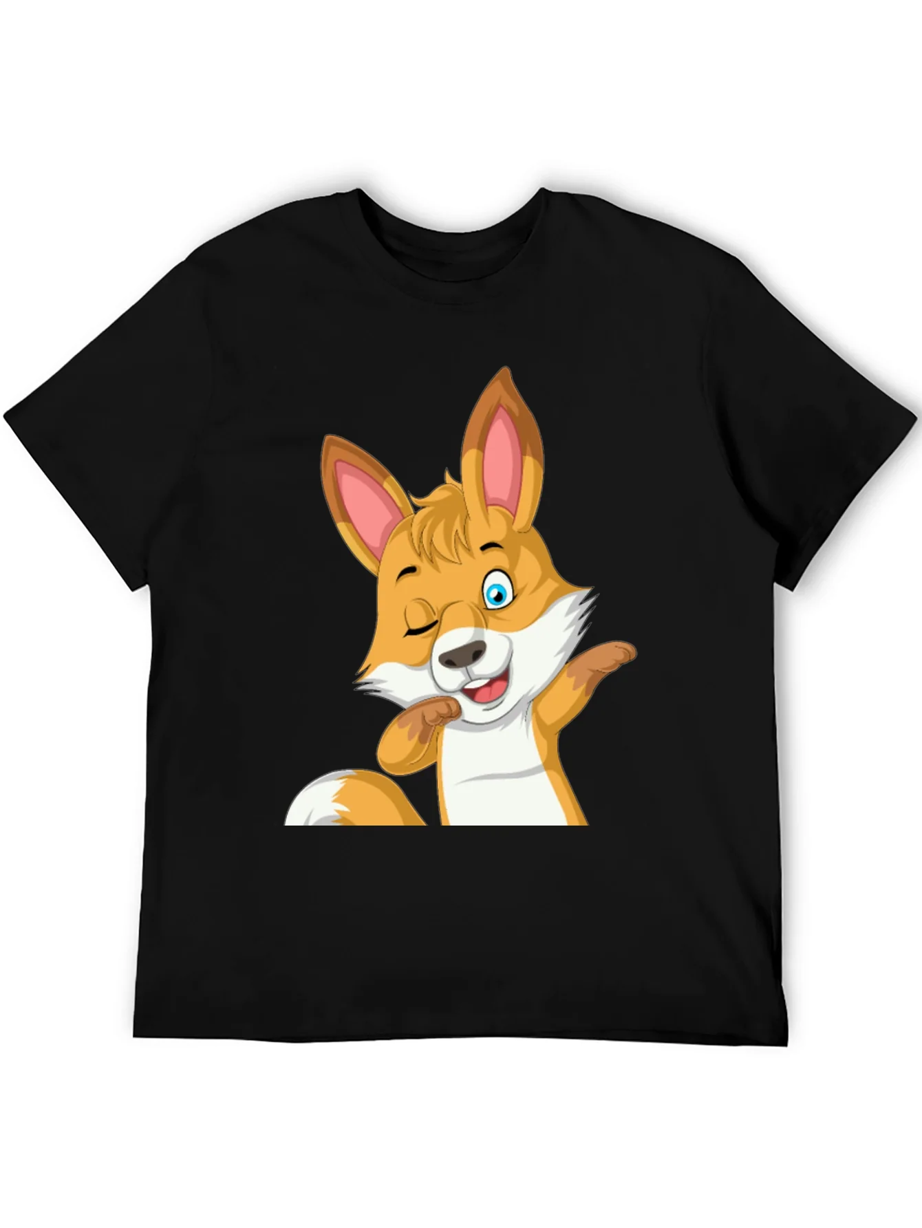 Funny Fox Wink Graphic T-Shirt