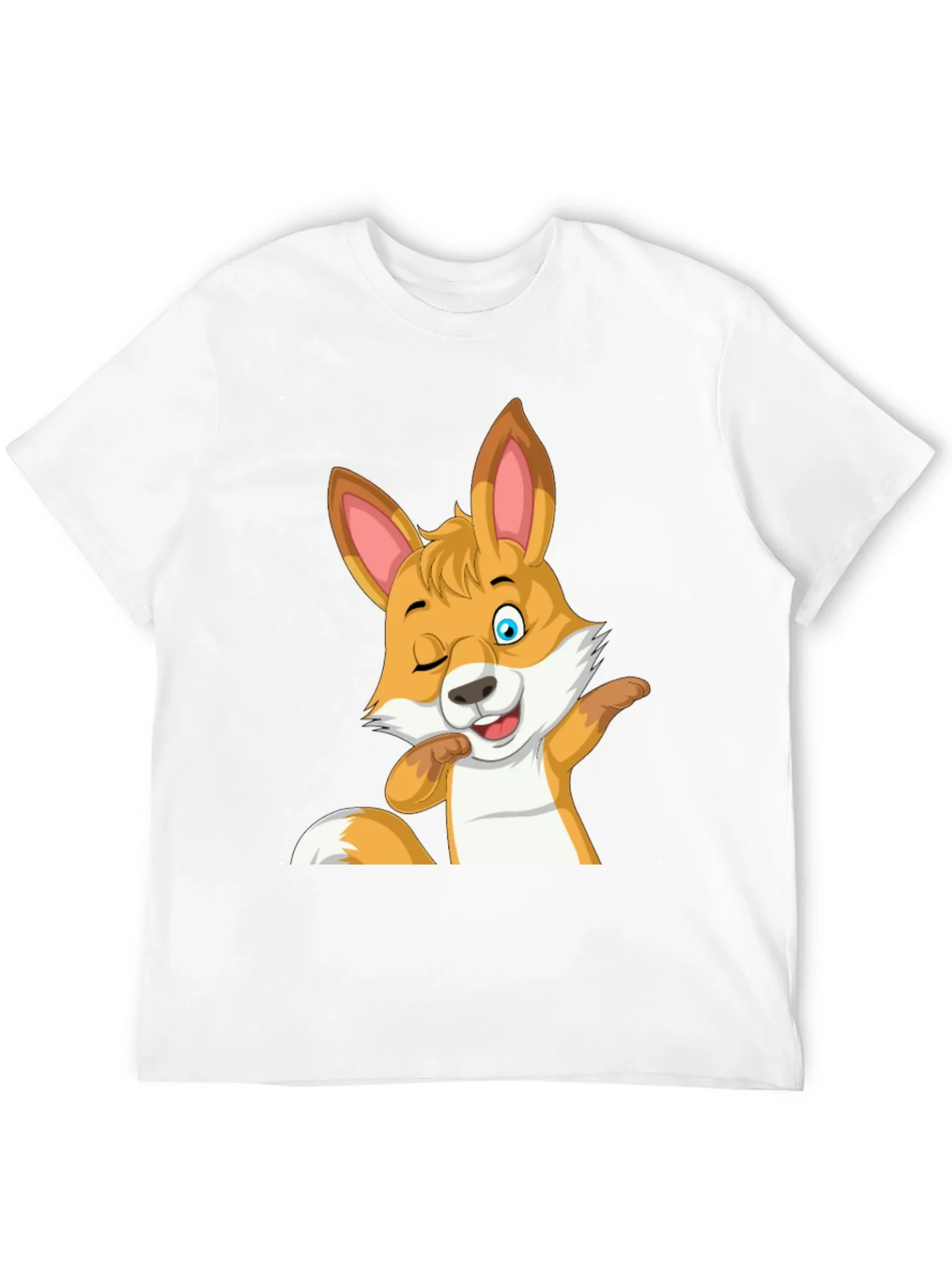 Funny Fox Wink Graphic T-Shirt