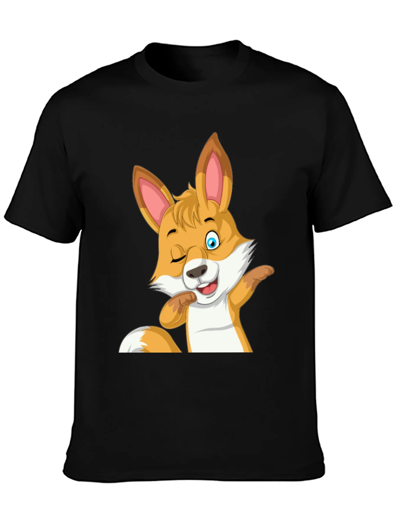 Funny Fox Wink Graphic T-Shirt