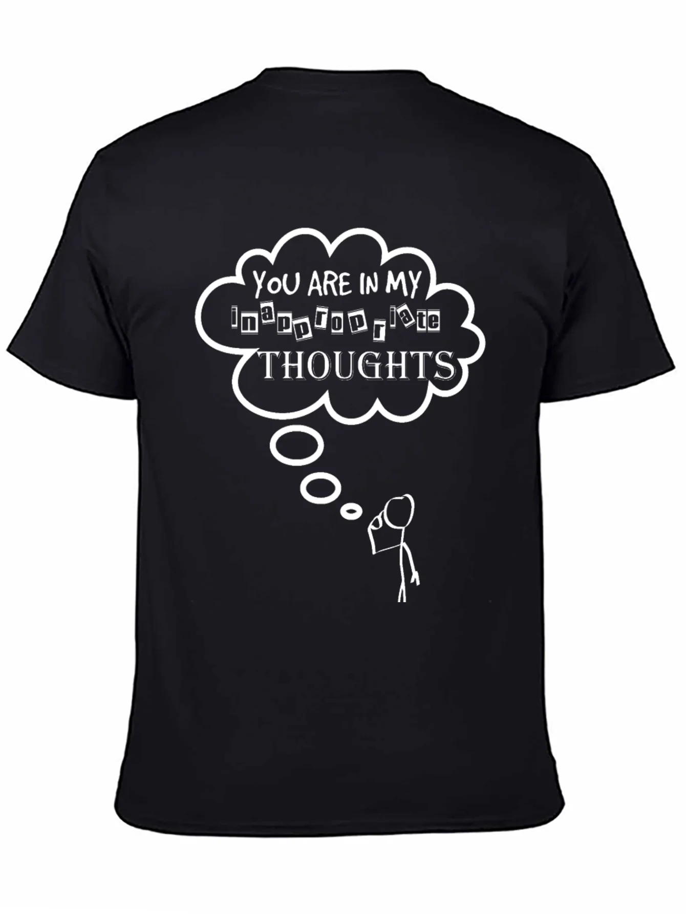 Inappropriate Thoughts Graphic T-Shirt Funny Tee