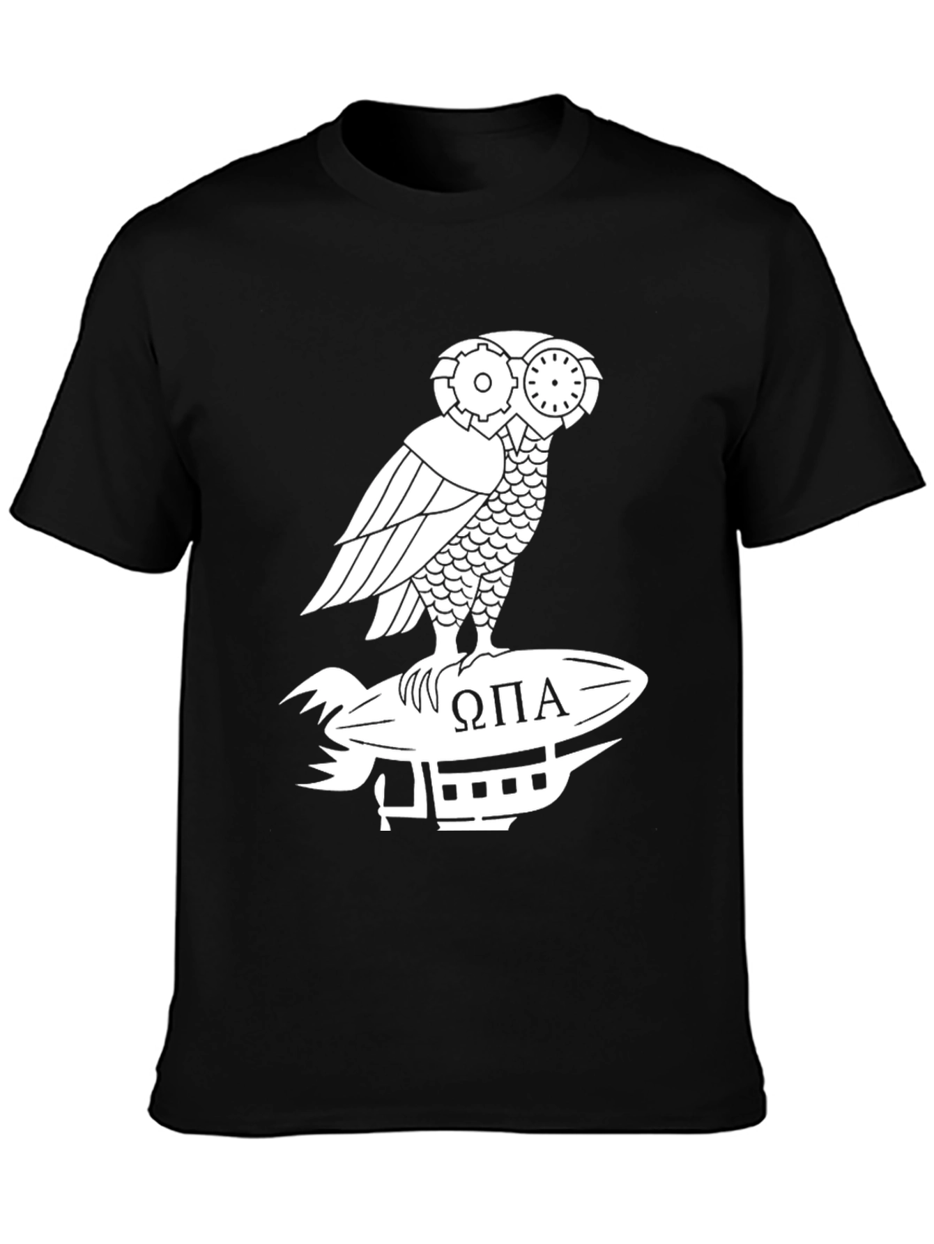 Steampunk Owl T-Shirt - Omega Pi Alpha Design