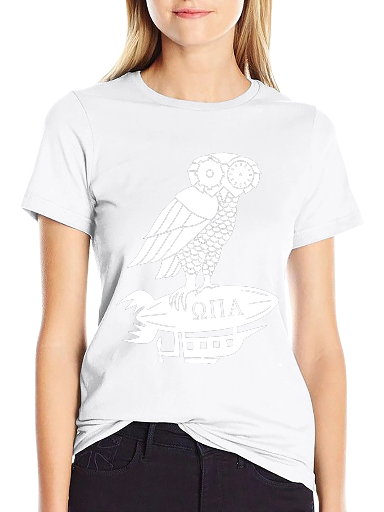 Steampunk Owl T-Shirt - Omega Pi Alpha Design
