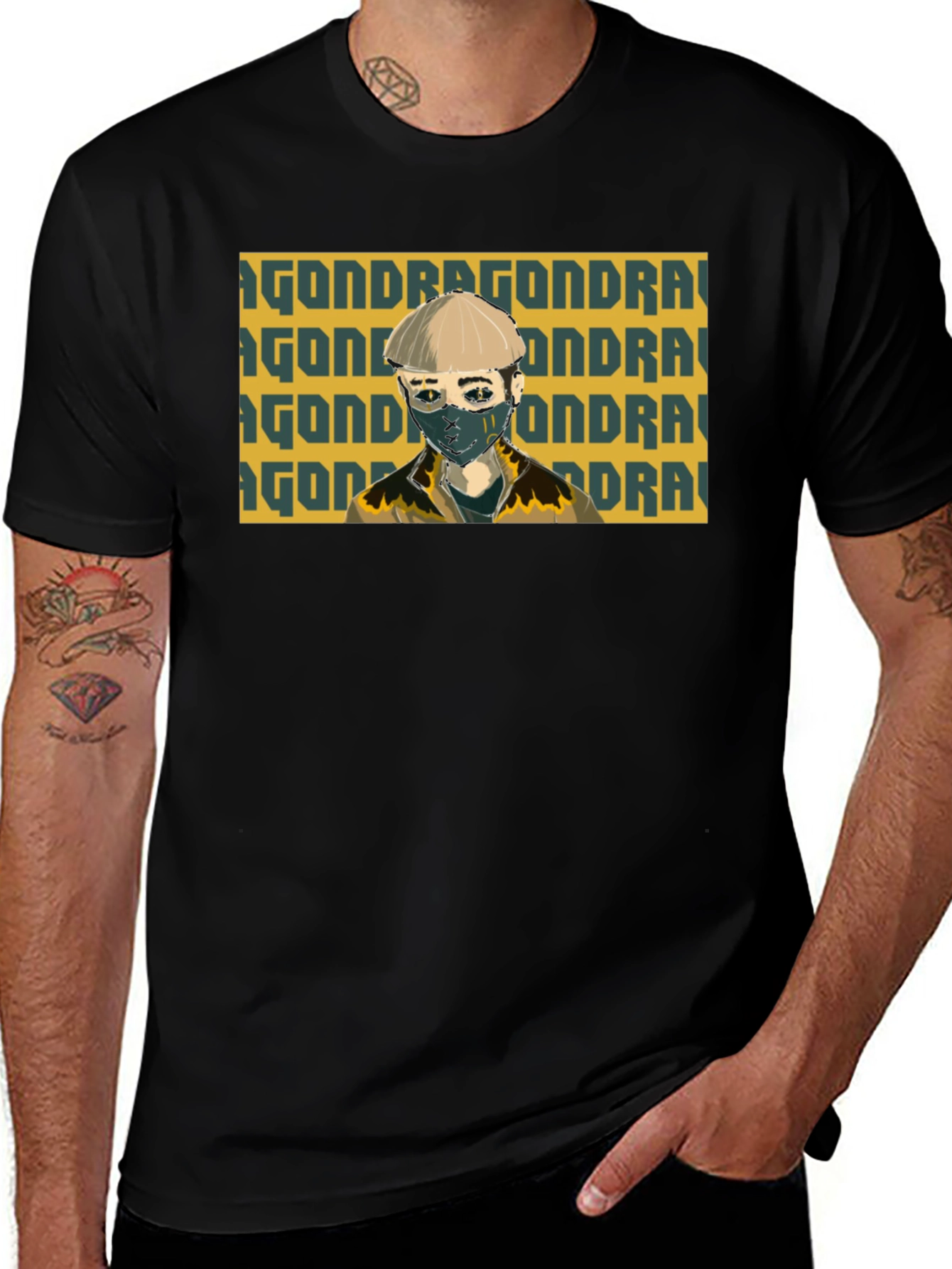 Graphic Print T-Shirt - Dragon
