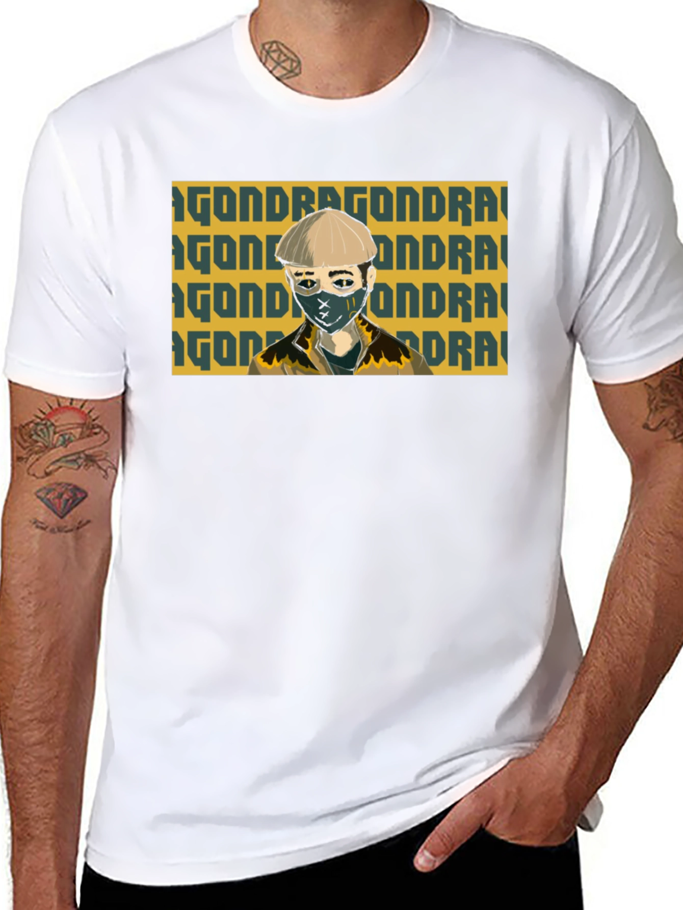 Graphic Print T-Shirt - Dragon