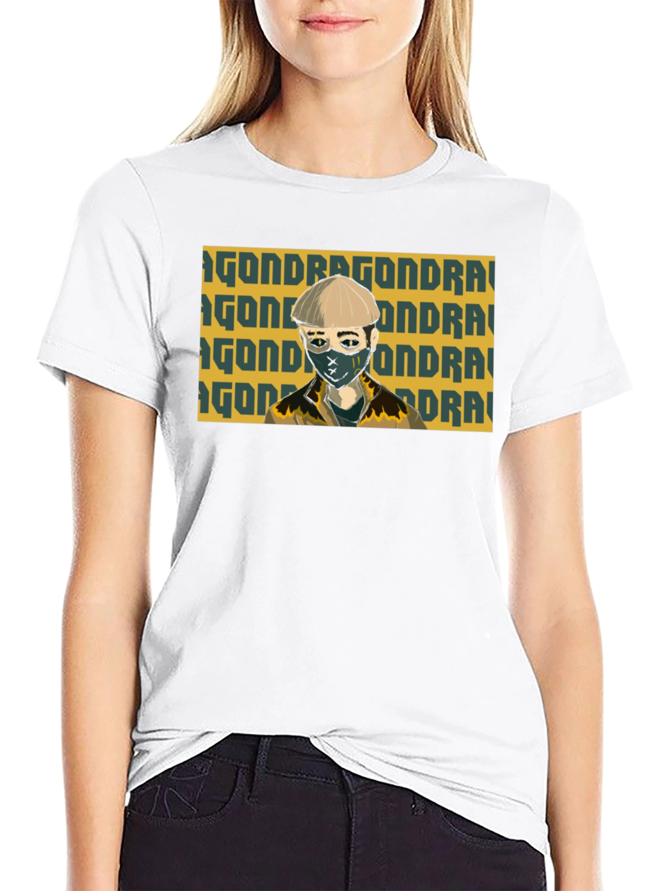 Graphic Print T-Shirt - Dragon
