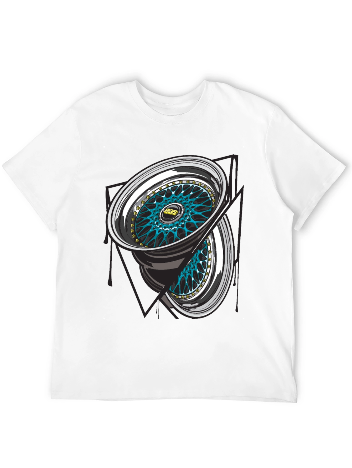 BBS Wheel Graphic Tee - Automotive Enthusiast T-Shirt