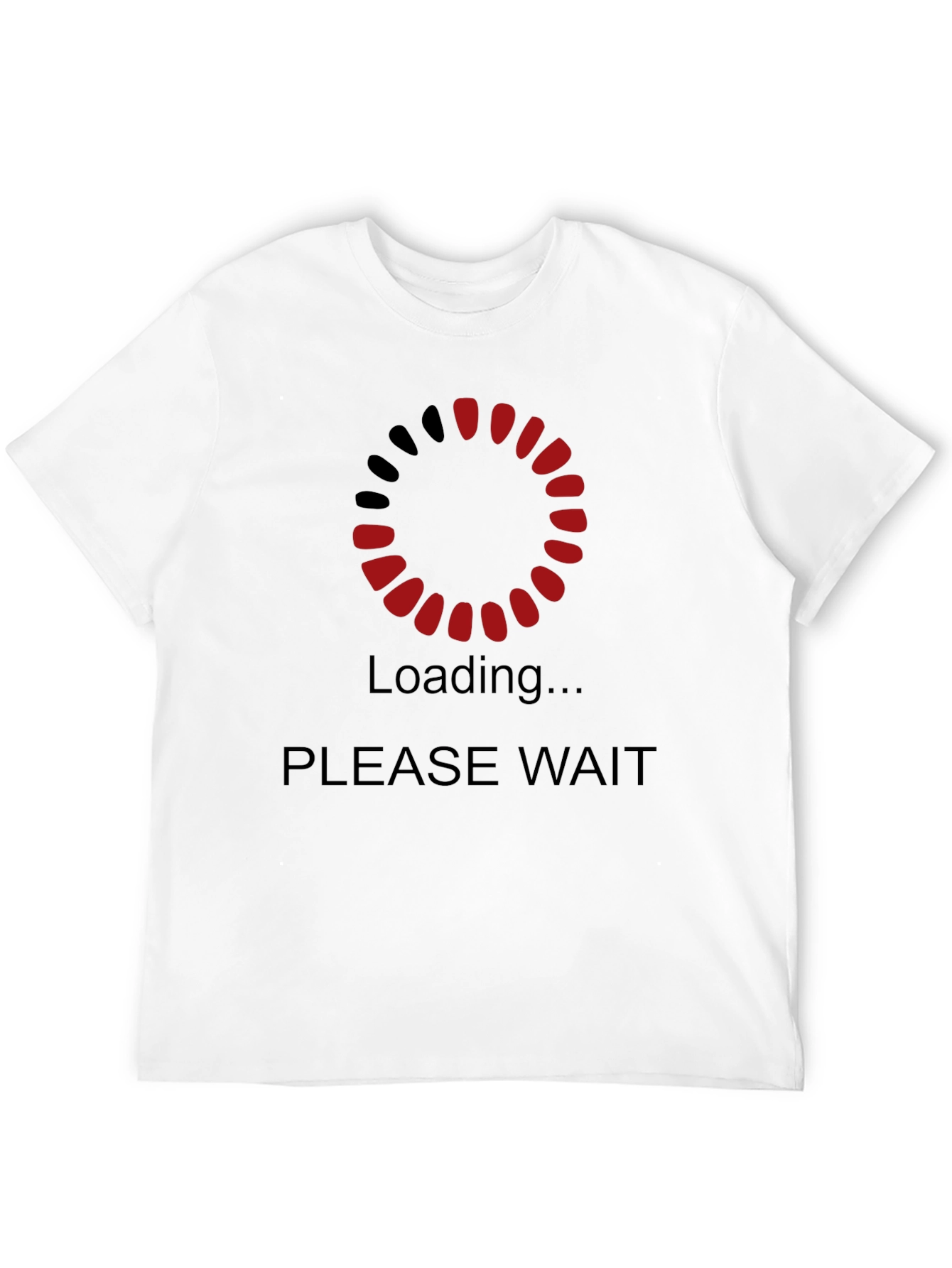 Loading Please Wait Graphic Black T-Shirt