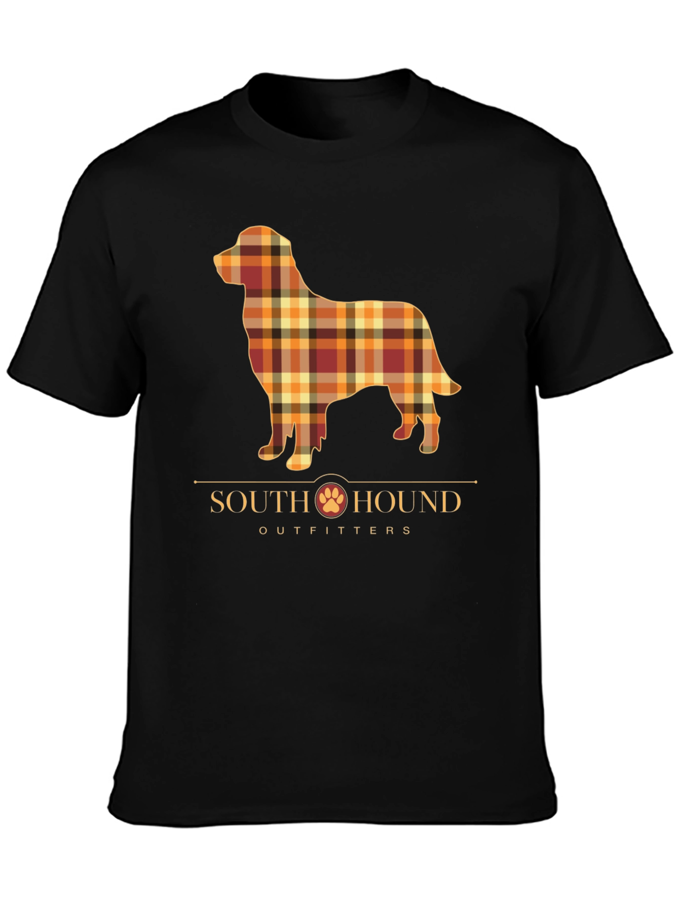 South Hound Outfitters Plaid Dog Graphic Tee