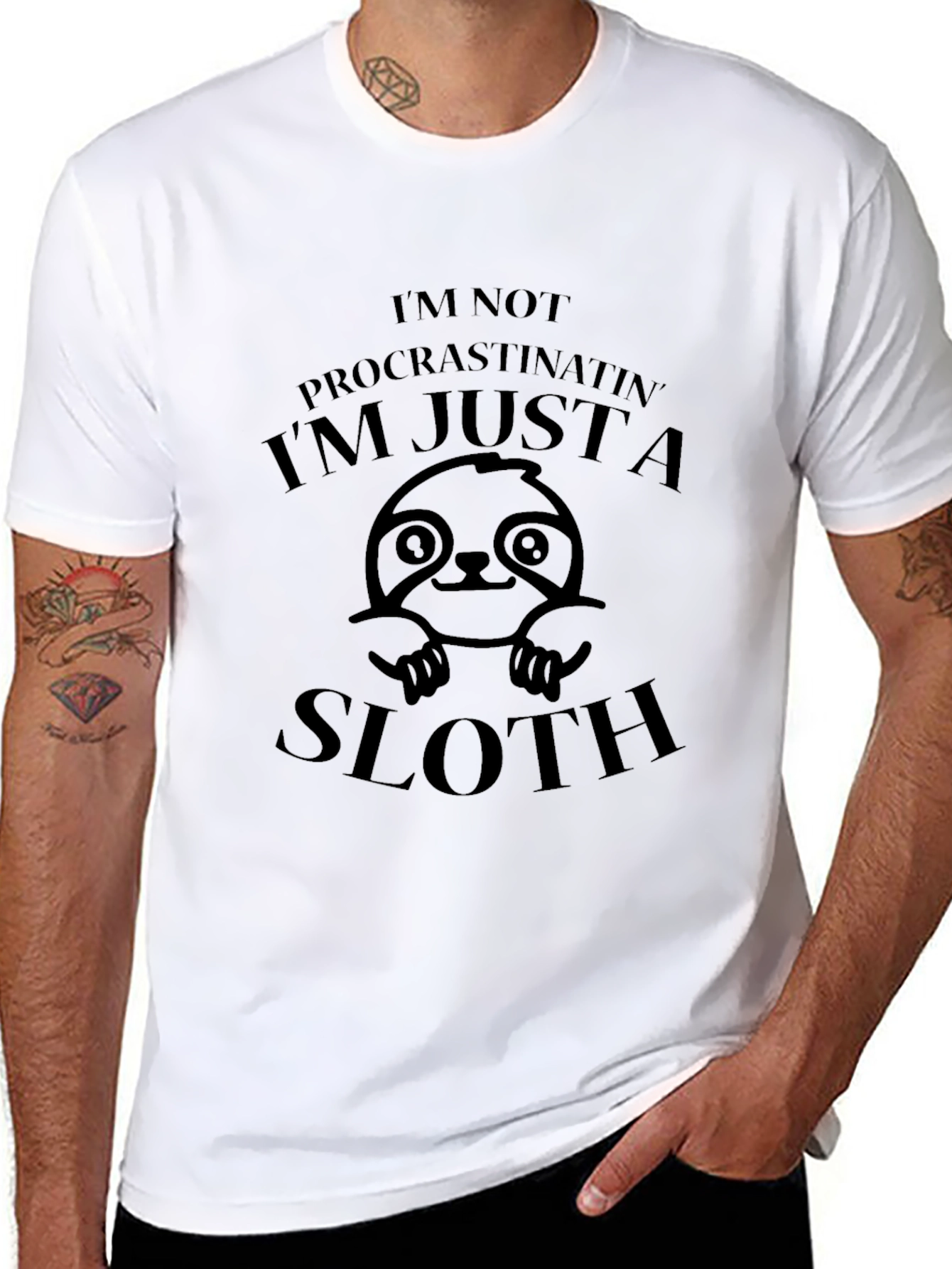 Im Just a Sloth Funny Graphic T-Shirt