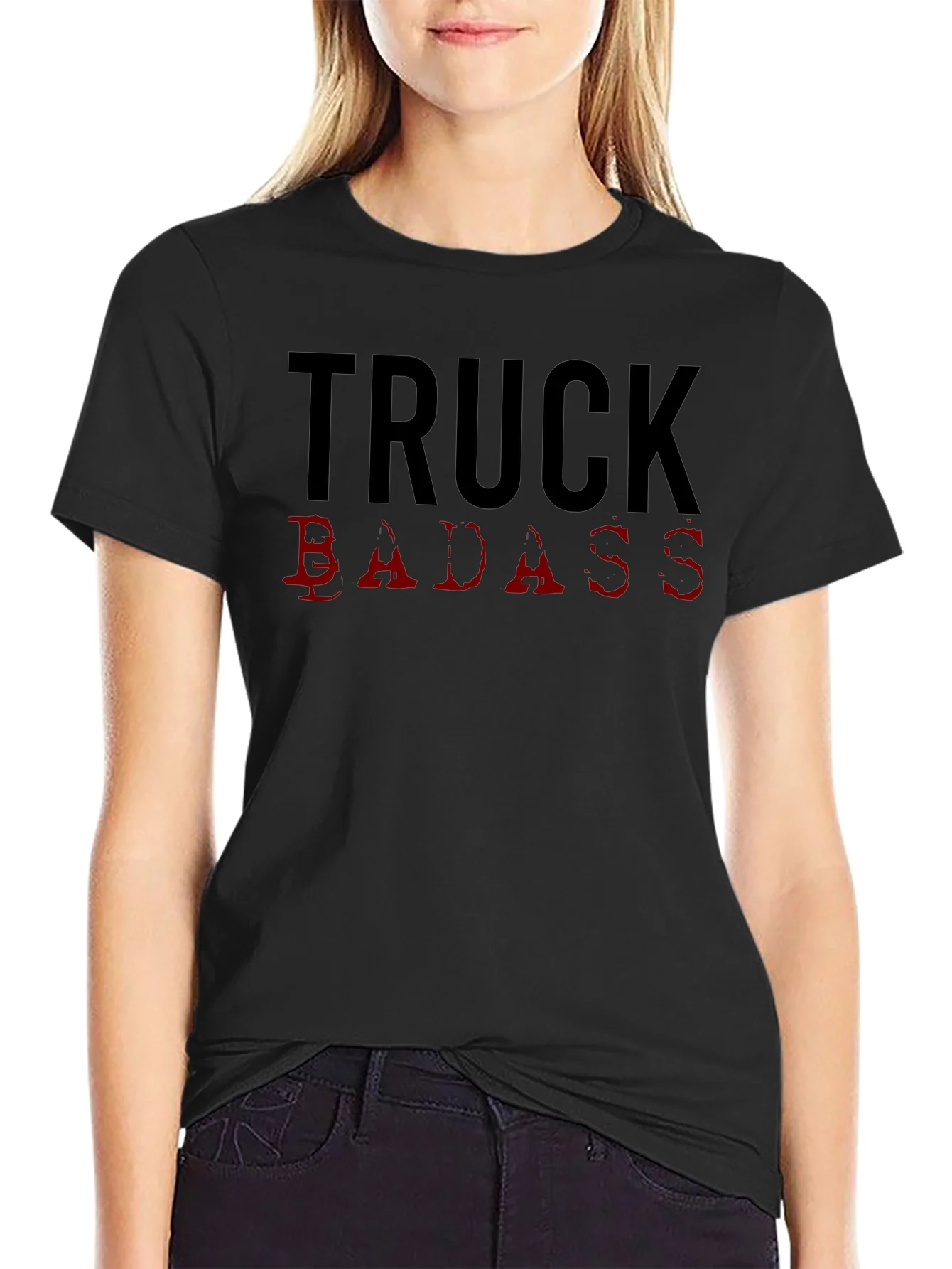 Truck Badass Graphic Tee - Black