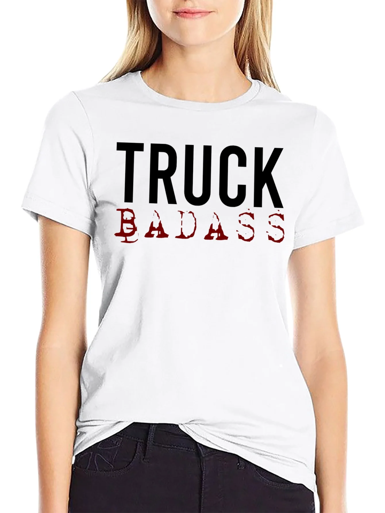 Truck Badass Graphic Tee - Black