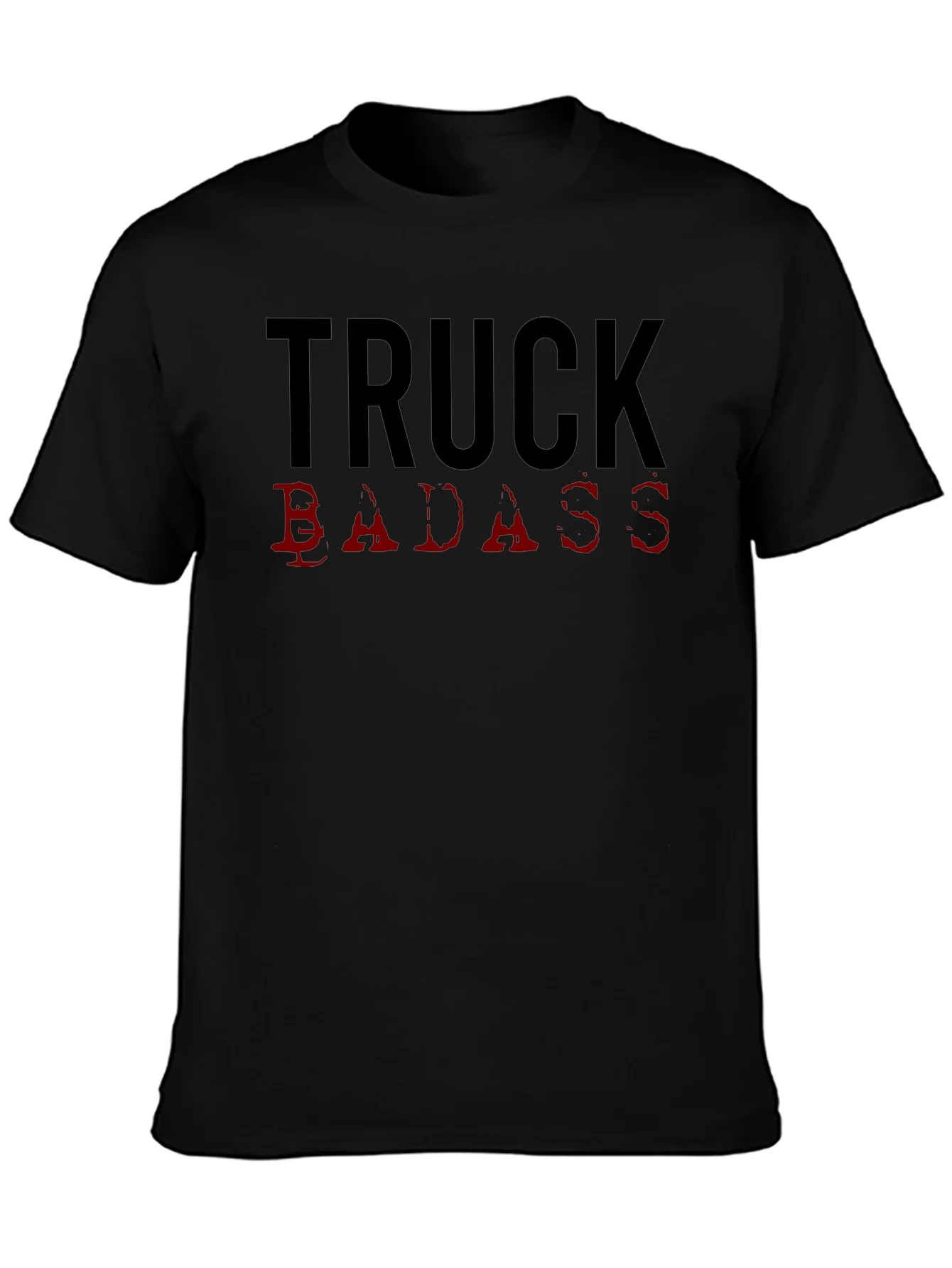 Truck Badass Graphic Tee - Black