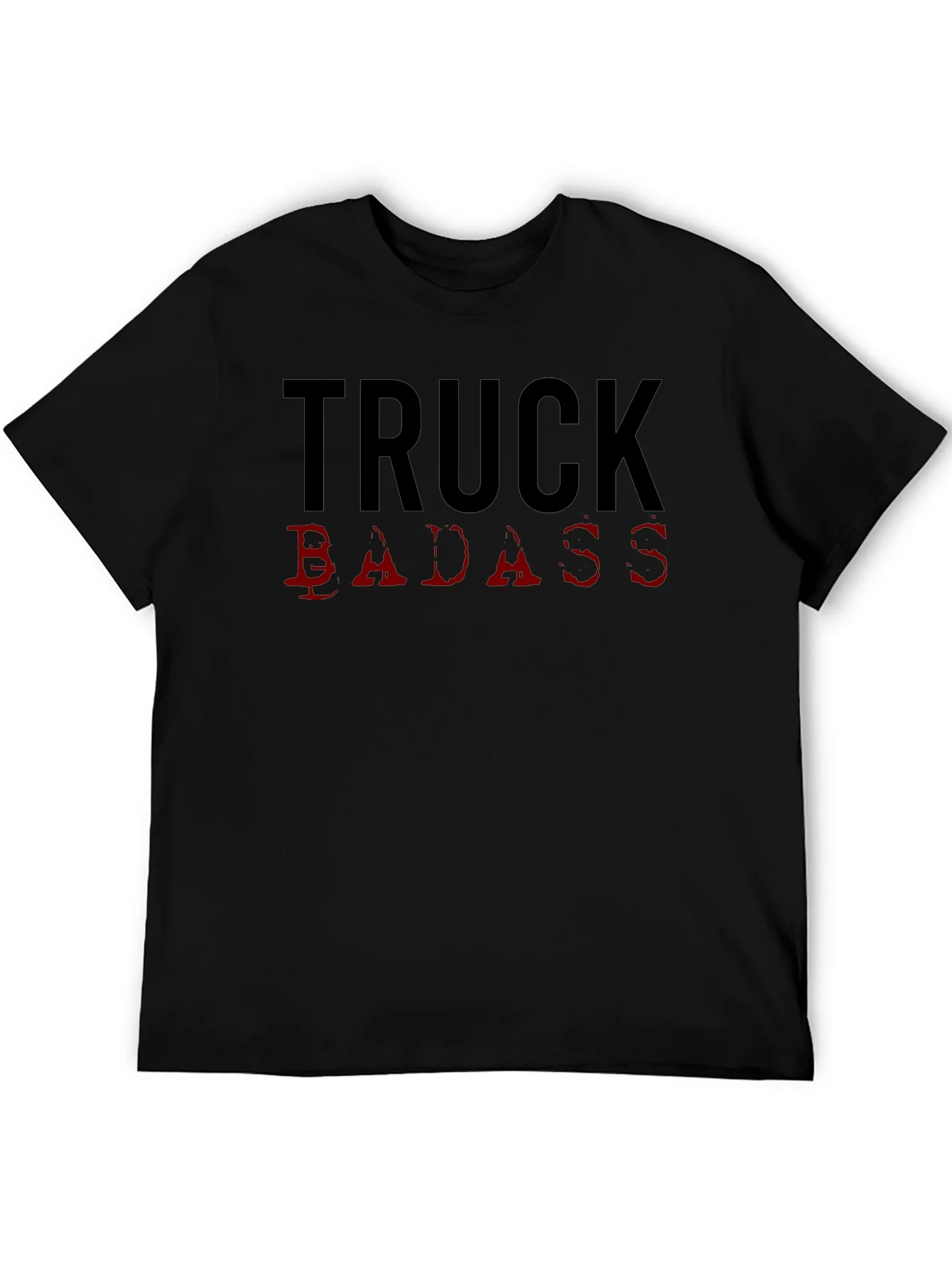 Truck Badass Graphic Tee - Black