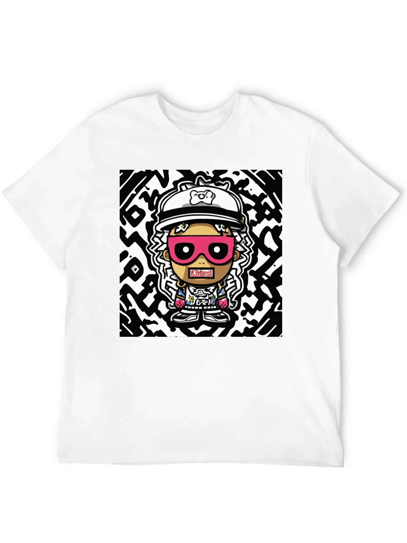 Cartoon Graphic Print T-Shirt