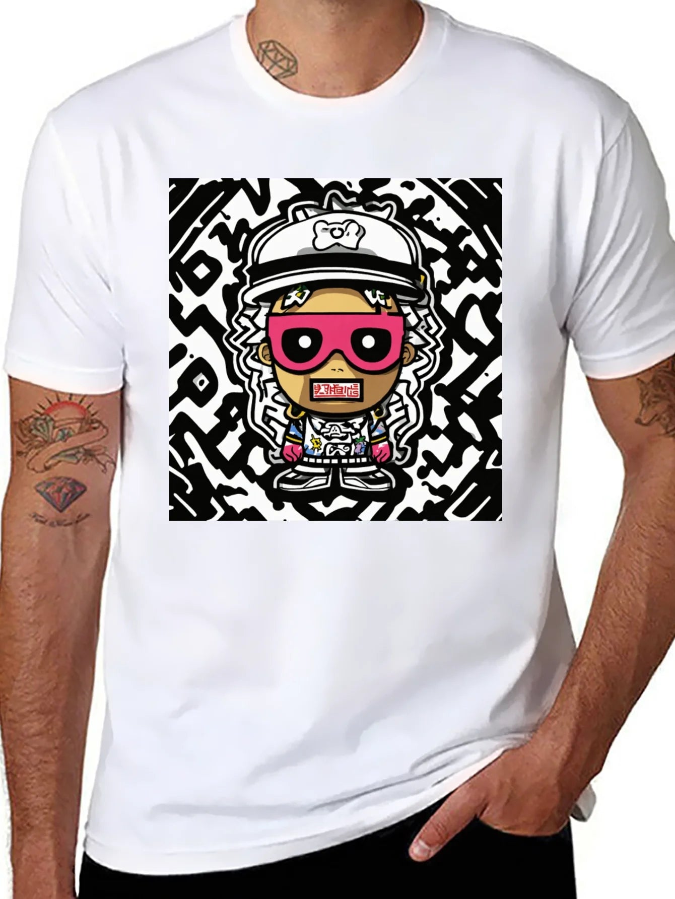 Cartoon Graphic Print T-Shirt