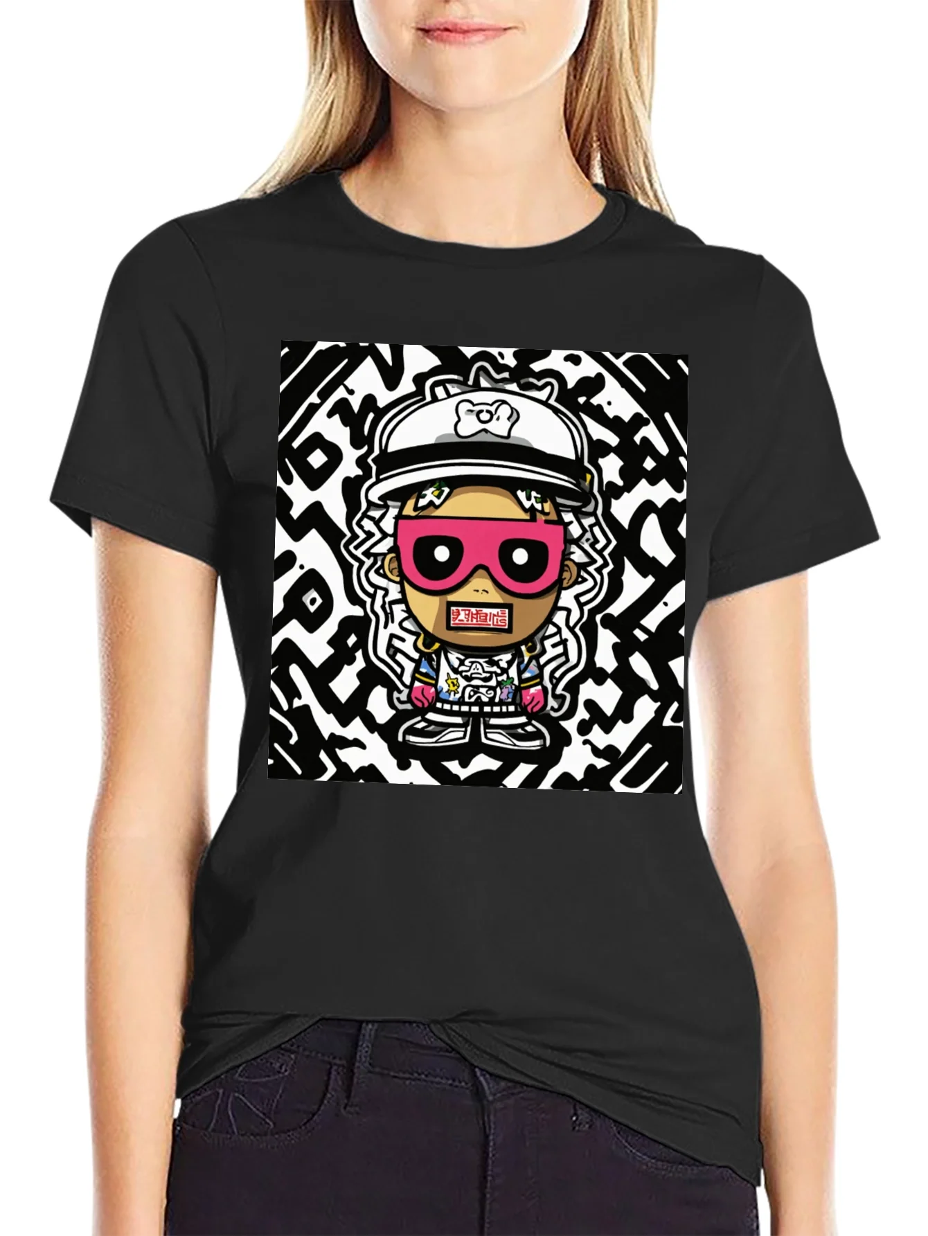 Cartoon Graphic Print T-Shirt