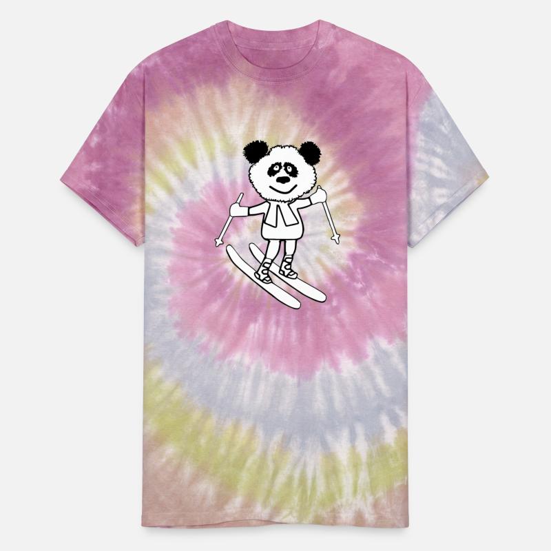 Panda skiing