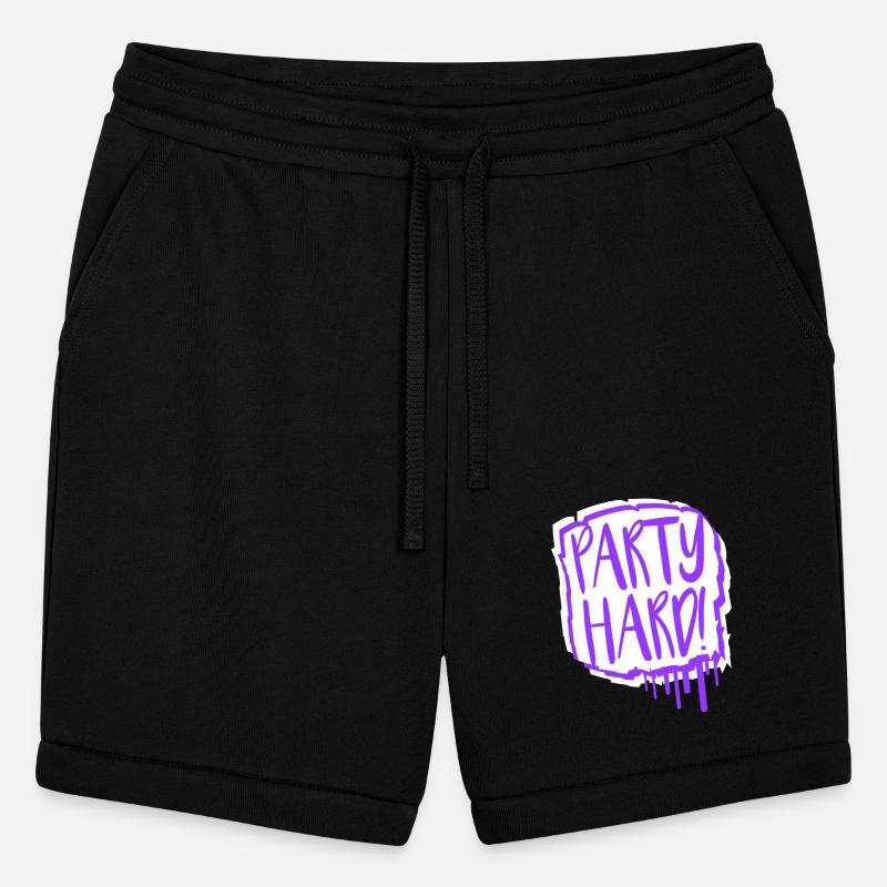 Party Hard Graffiti Spray Drops Stamp Text Slogan
