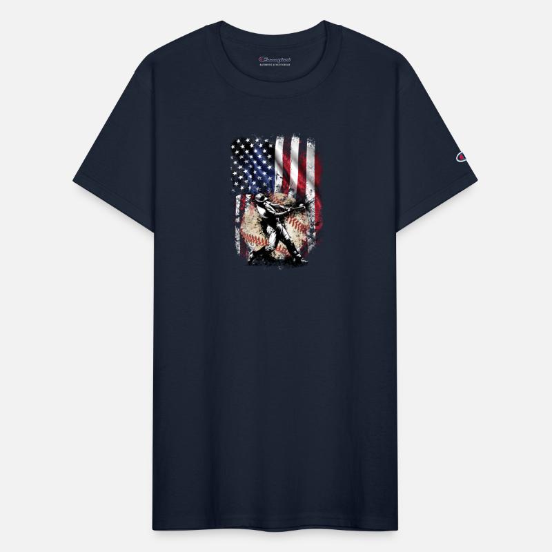Patriotic American Flag Baseball Batter