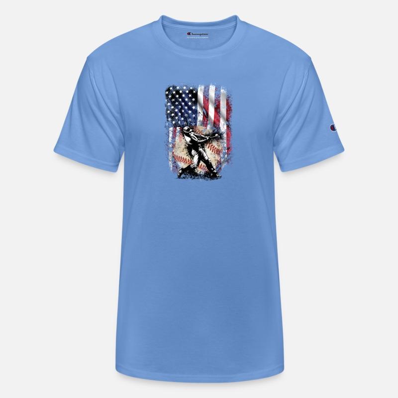 Patriotic American Flag Baseball Batter