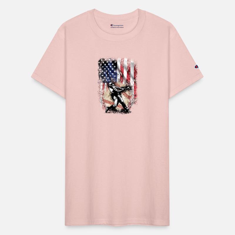 Patriotic American Flag Baseball Batter