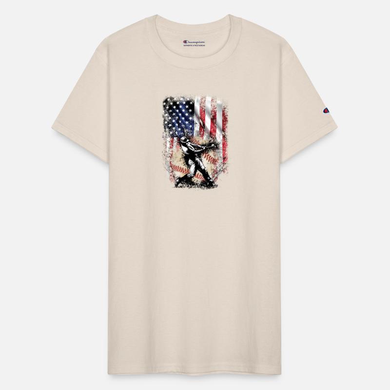 Patriotic American Flag Baseball Batter