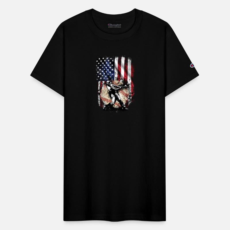 Patriotic American Flag Baseball Batter