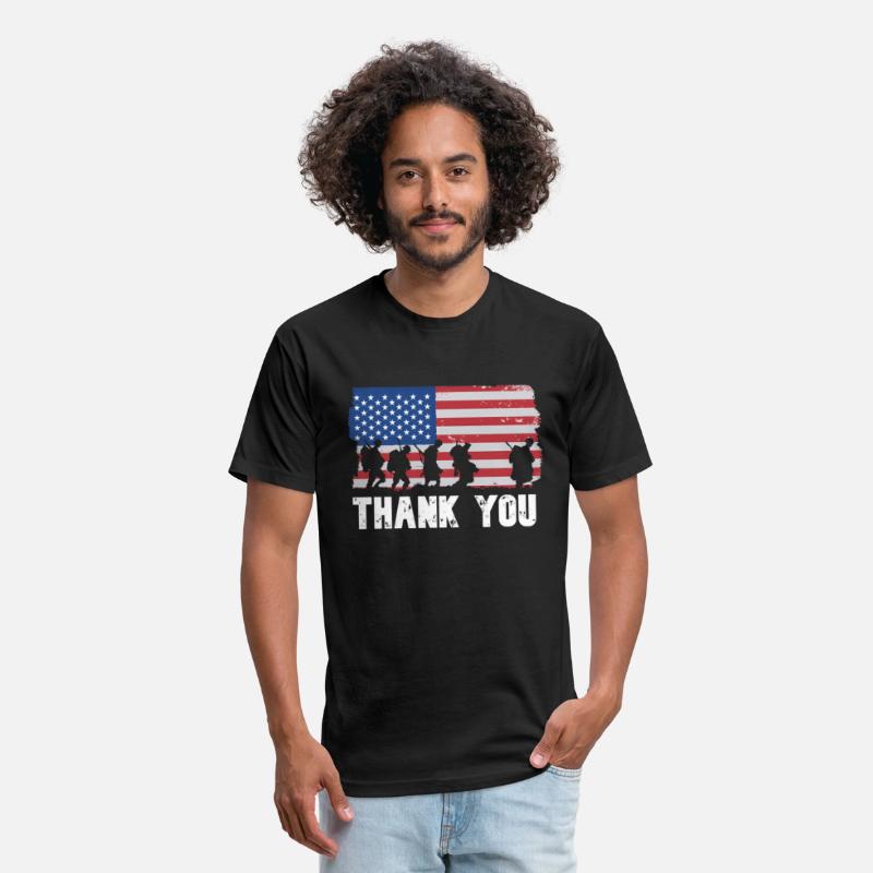 Patriotic American Flag Thank You Veterans Day For