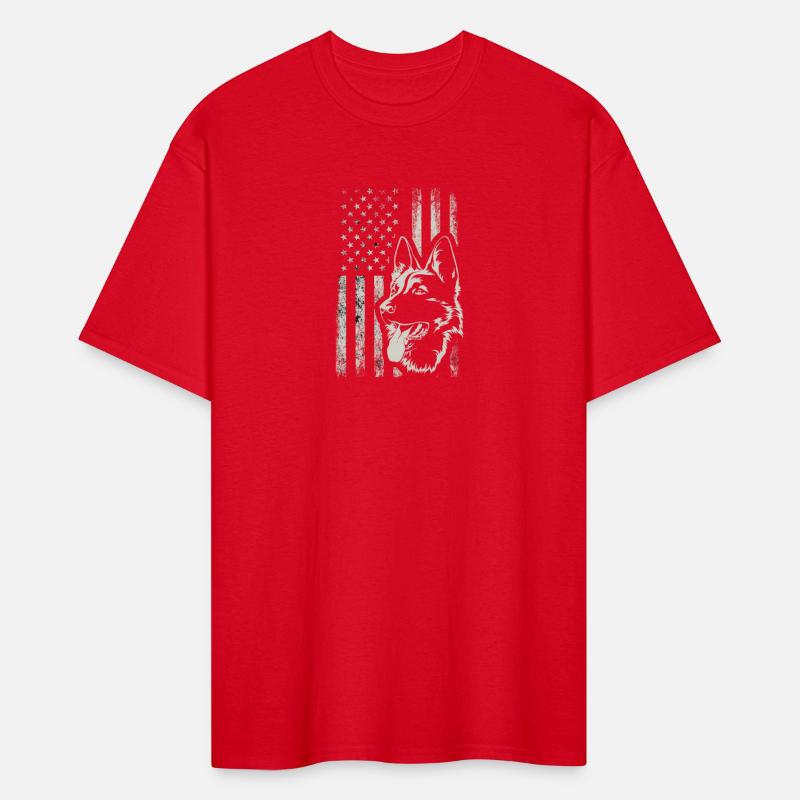 Patriotic German Shepherd American Flag Dog