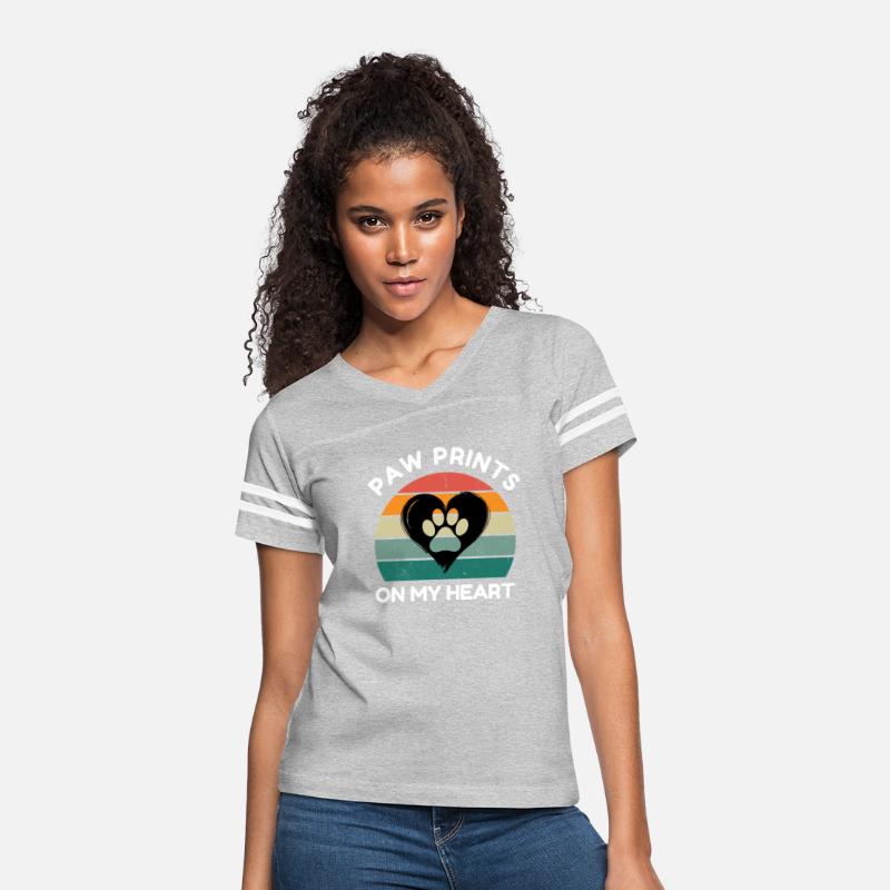 Paw Prints on My Heart - Pet Lover Design
