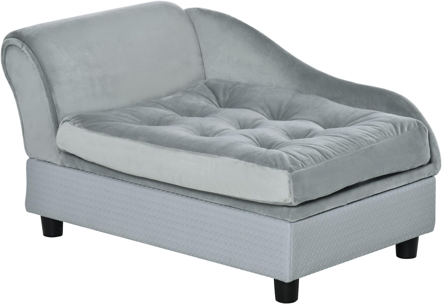 – PawHut Dog Sofa Pet Chair Cat Couch with Storage - Premium Quality