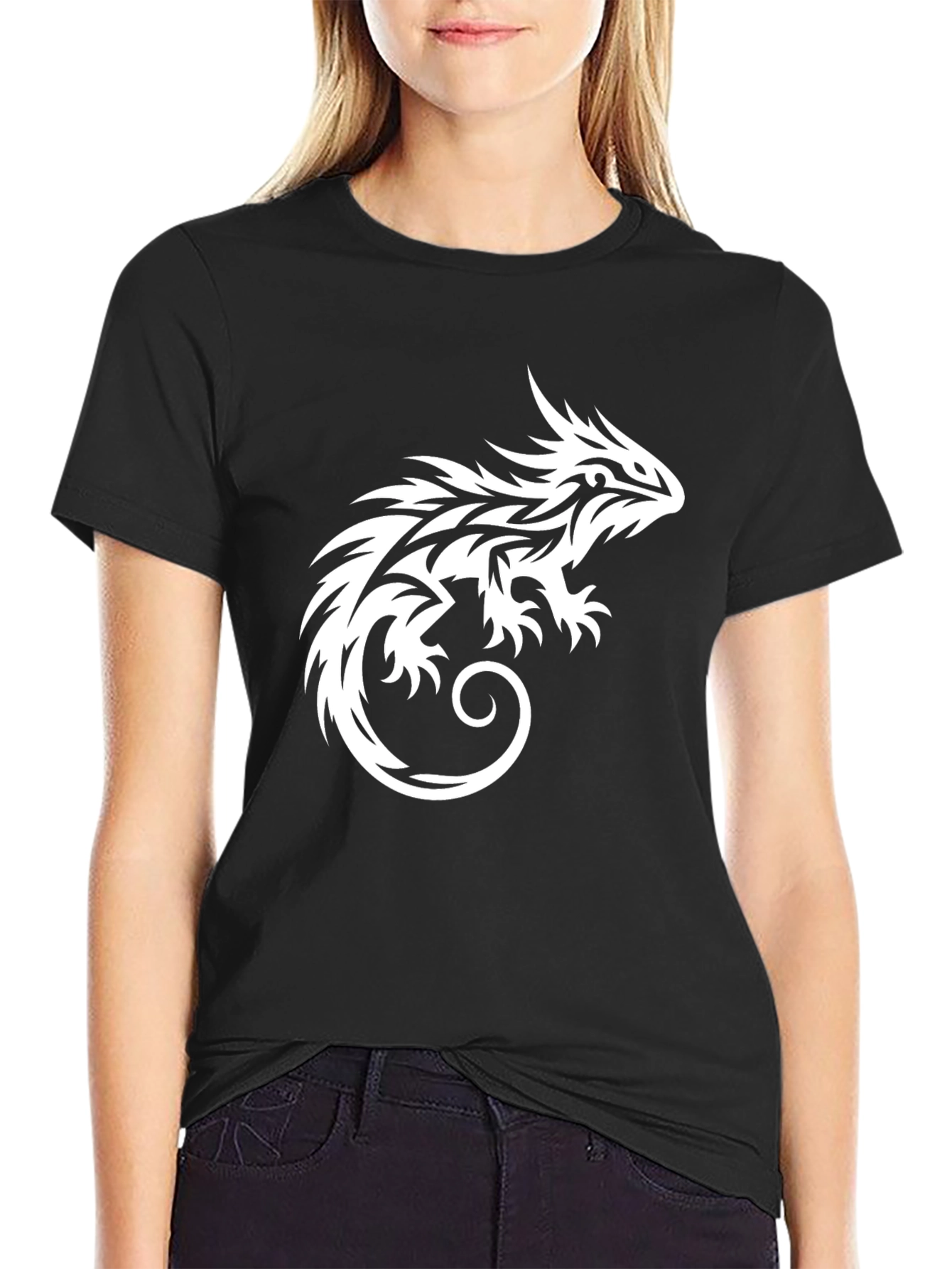 Mens Black Lizard Graphic Tee