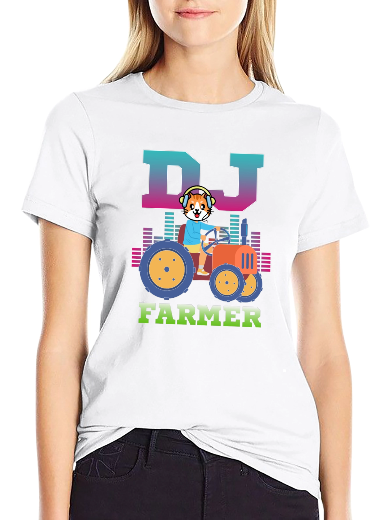 DJ Farmer Graphic Tee - Tractor T-Shirt