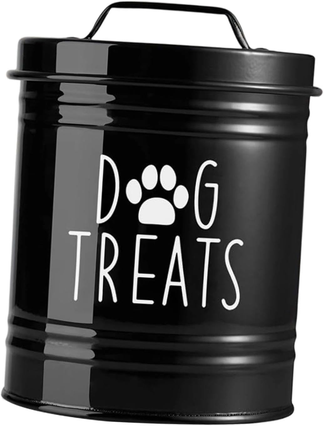 Pet Food Storage Container Metal Dog Cookie Jar fo - Latest Style