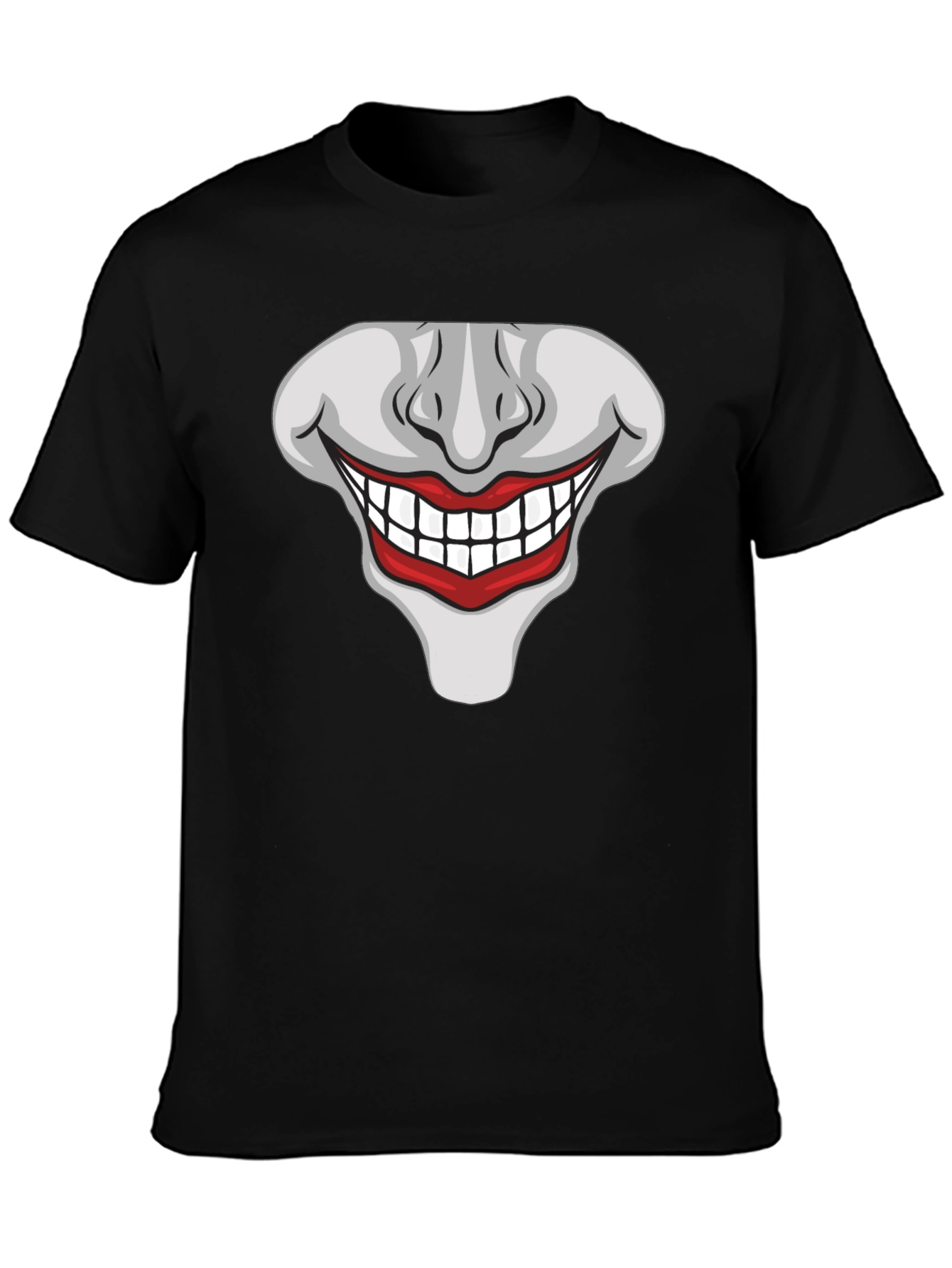 Joker Smile Graphic T-Shirt - Mens Black Tee
