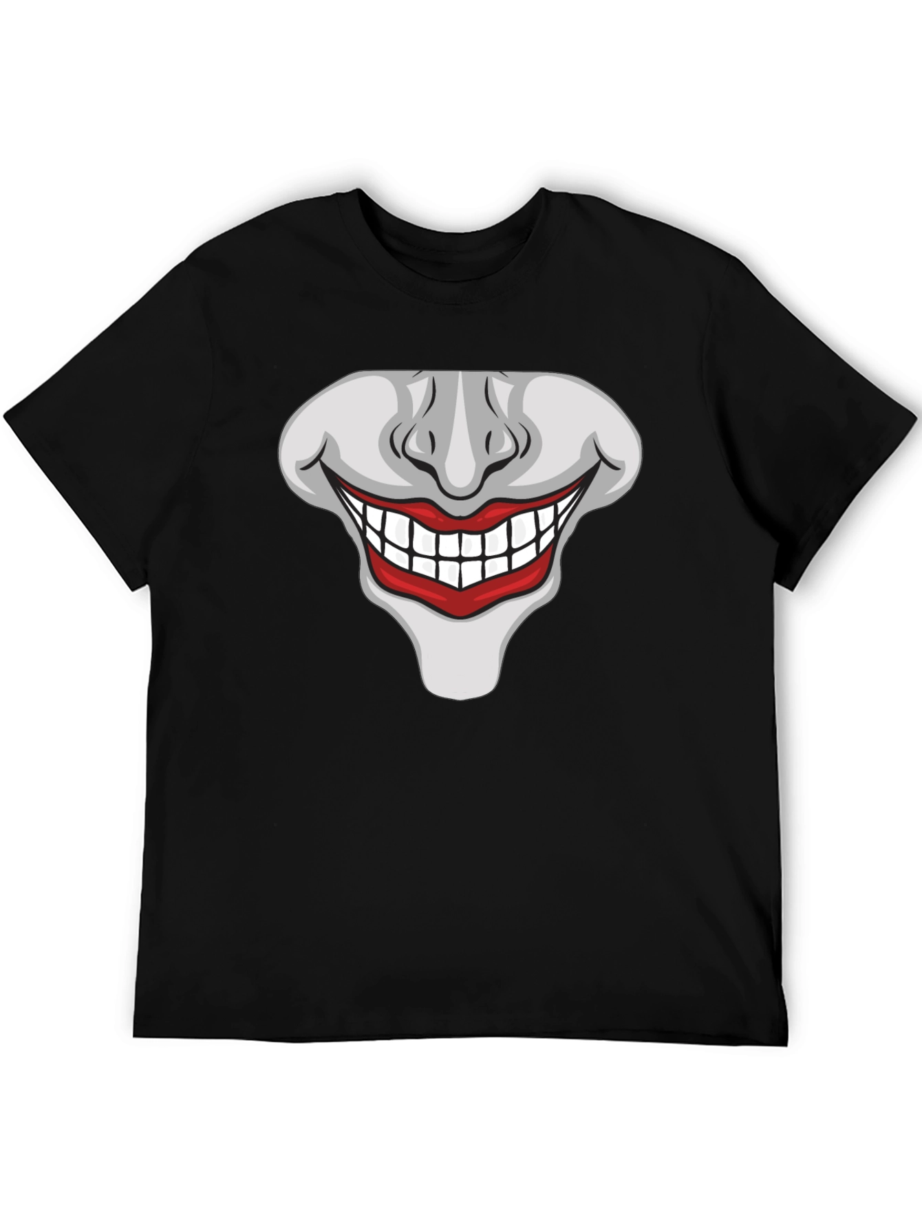 Joker Smile Graphic T-Shirt - Mens Black Tee