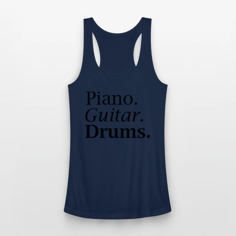 Piano. Guitar. Drums.