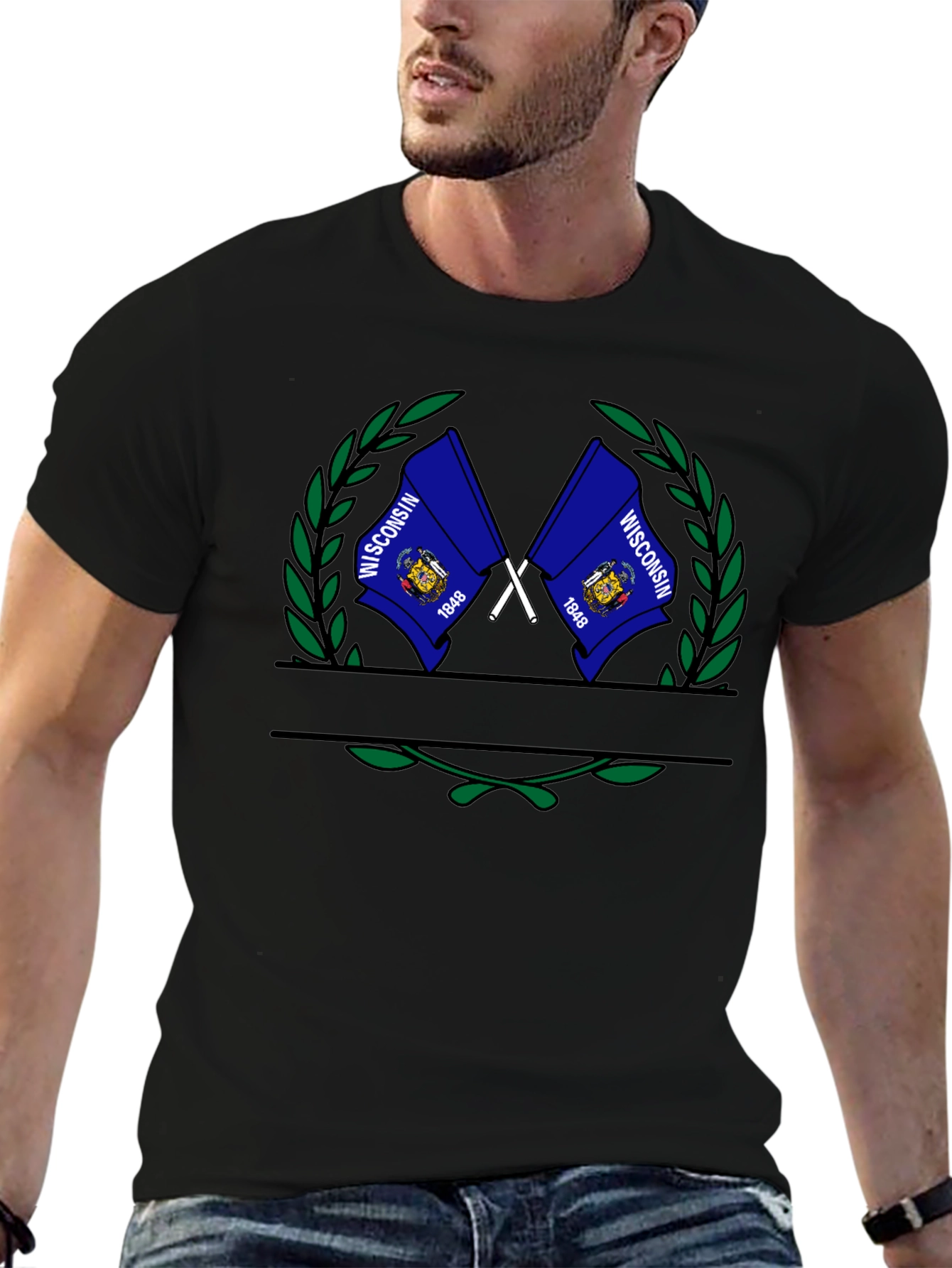 Wisconsin Flag Graphic T-Shirt